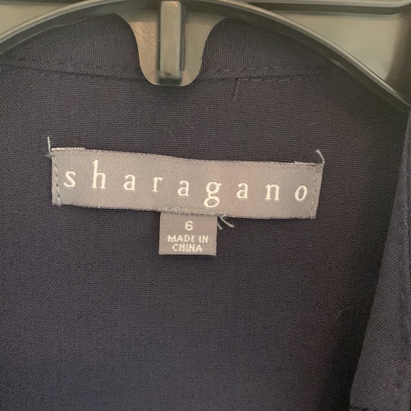 NWT Sharagano Navy Dress with Gold Buttons - Picture 6 of 7